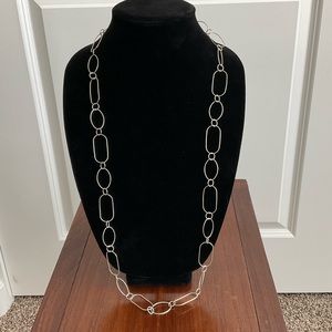 Silpada Sterling Silver Lasting Impression Long Link Necklace